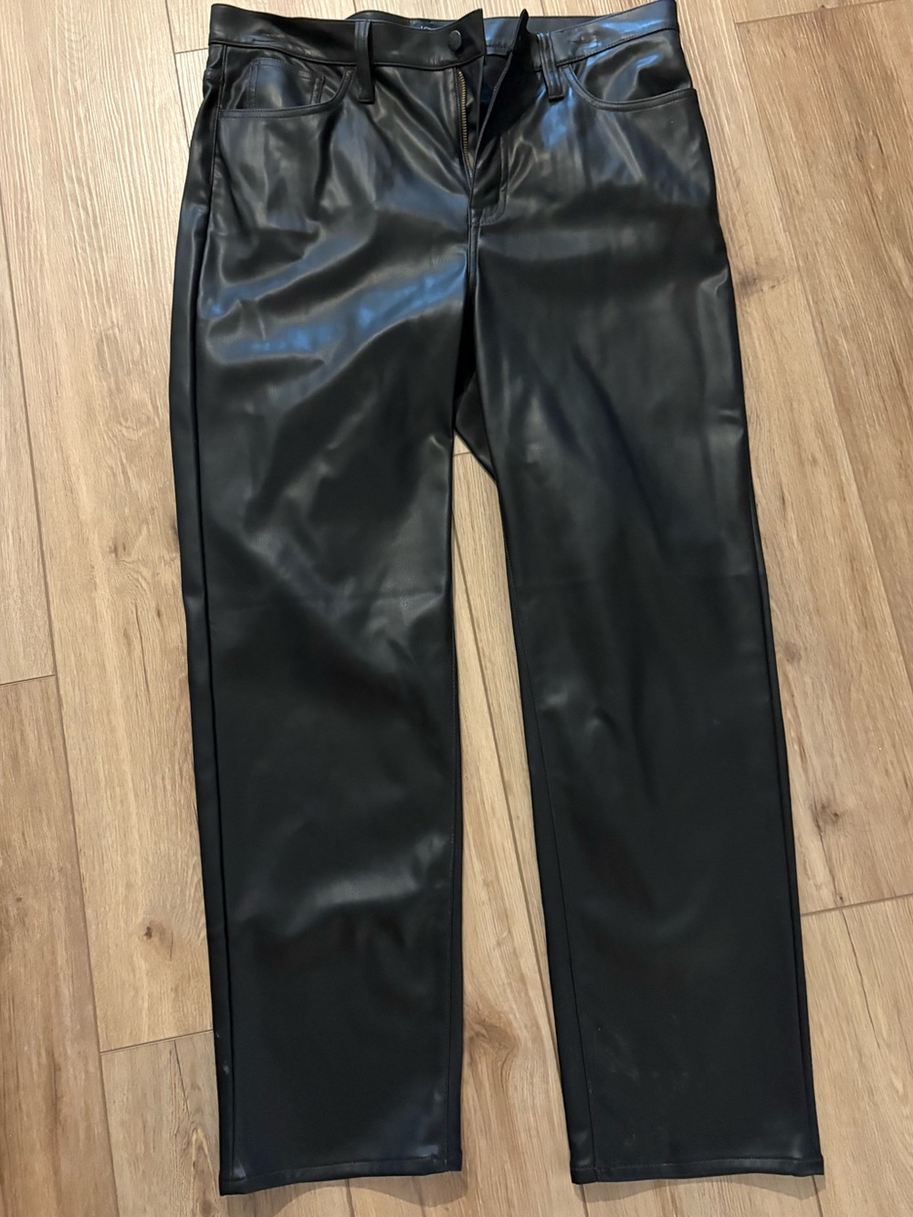J. Crew Black Faux Leather Pants